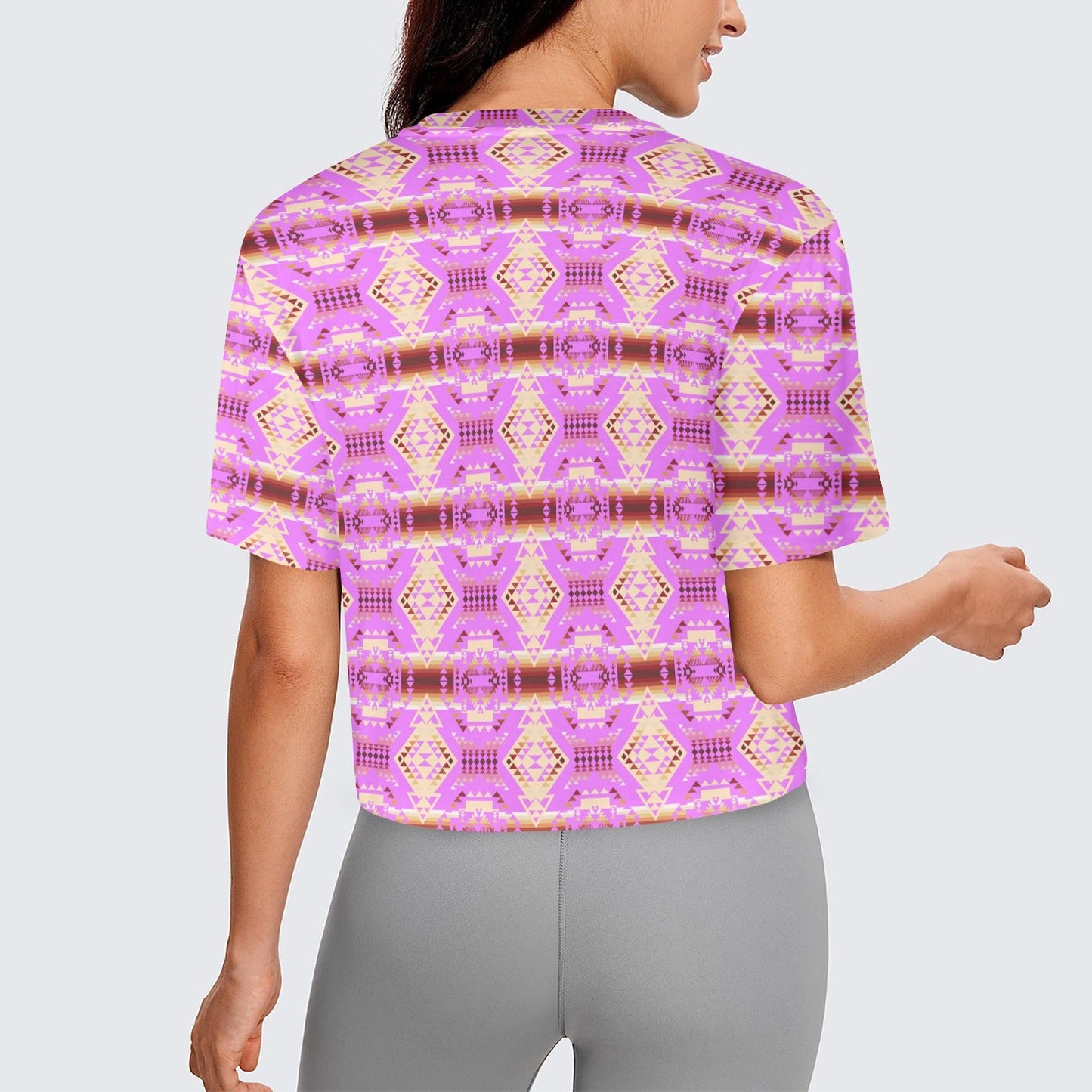 Gathering Earth Lilac Crop Top