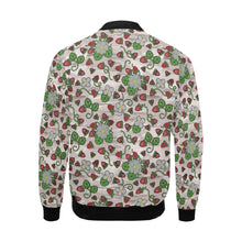 Load image into Gallery viewer, Strawberry Dreams Bright Birch Bomber Jacket for Men
