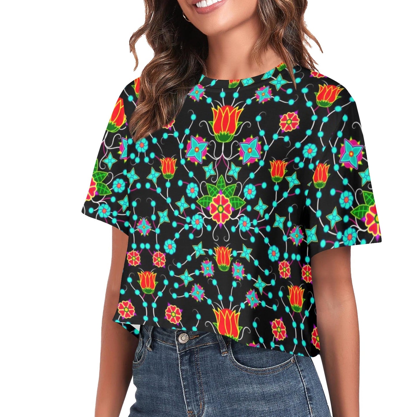 Floral Damask Upgrade Crop Top