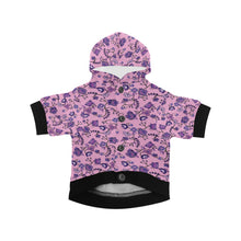 Load image into Gallery viewer, Purple Floral Amour Pet Dog Hoodie
