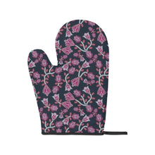 Load image into Gallery viewer, Beaded Pink Oven Mitt &amp; Pot Holder
