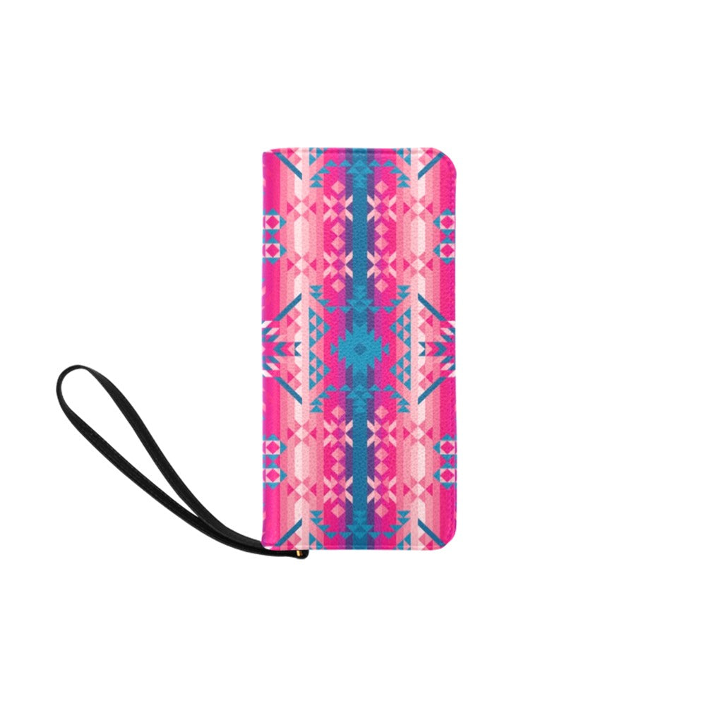 Desert Geo Blue Clutch