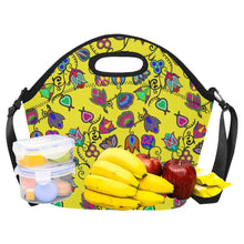 Load image into Gallery viewer, Indigenous Paisley Yellow Neoprene Lunch Bag/Large
