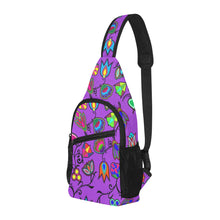 Load image into Gallery viewer, Indigenous Paisley Dark Orchid Chest Bag
