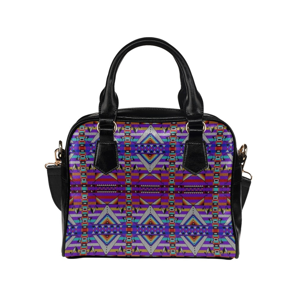 Medicine Blessing Purple Shoulder Handbag