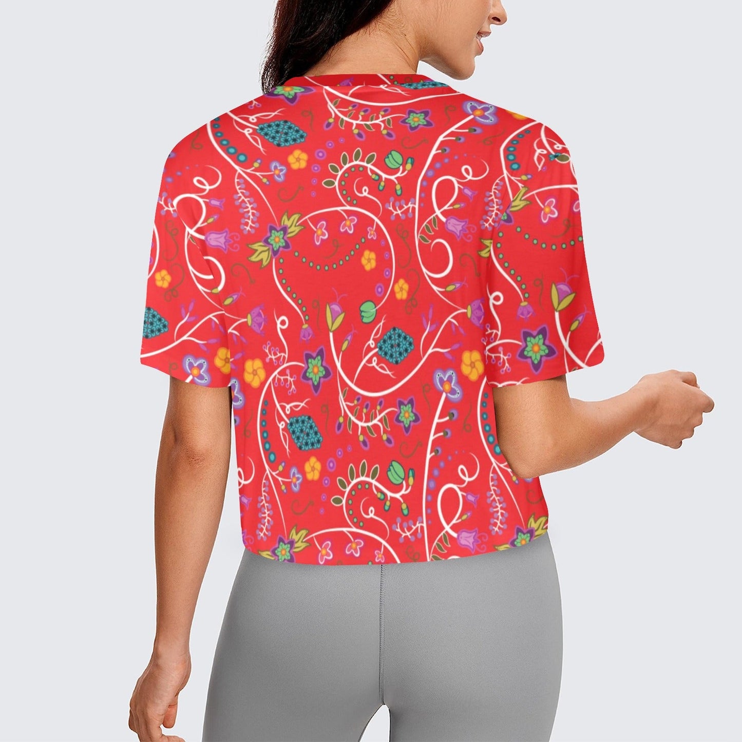 Fresh Fleur Fire Crop Top