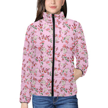 Load image into Gallery viewer, Strawberry Floral Women&#39;s Stand Collar Padded Jacket
