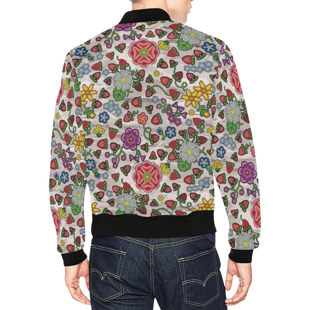 Berry Pop Bright Birch Bomber Jacket for Men