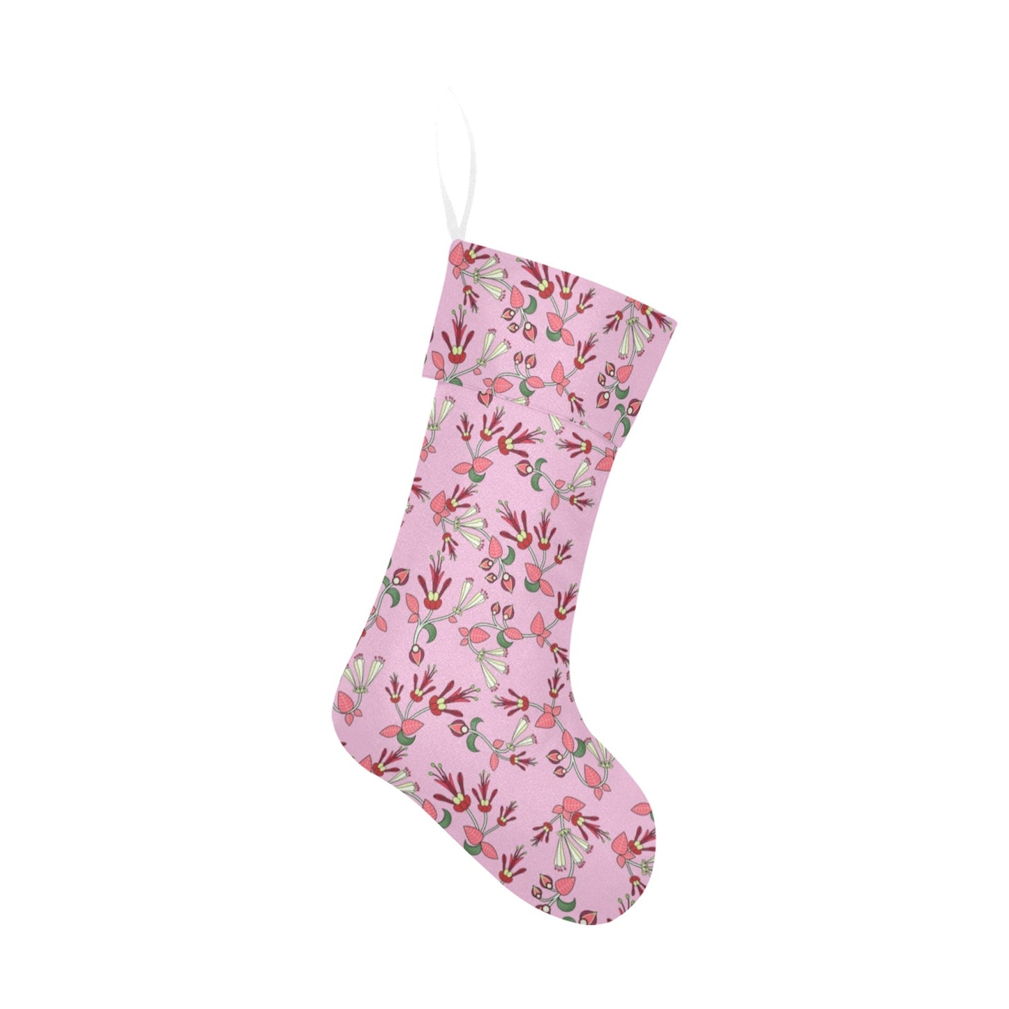 Strawberry Floral Christmas Stocking