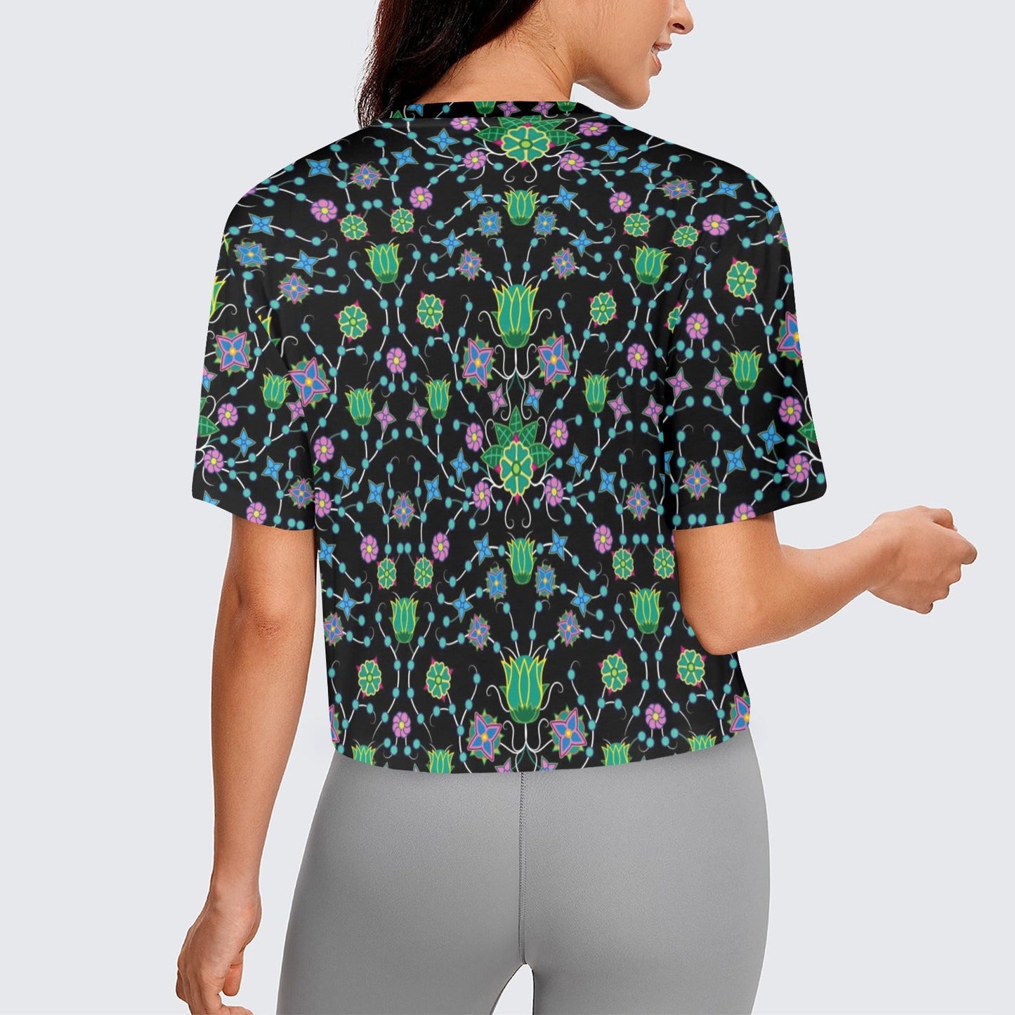 Floral Damask Garden Crop Top