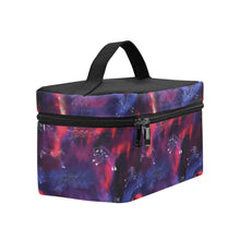 Load image into Gallery viewer, Animal Ancestors 3 Blue Pink Swirl Cosmetic Bag
