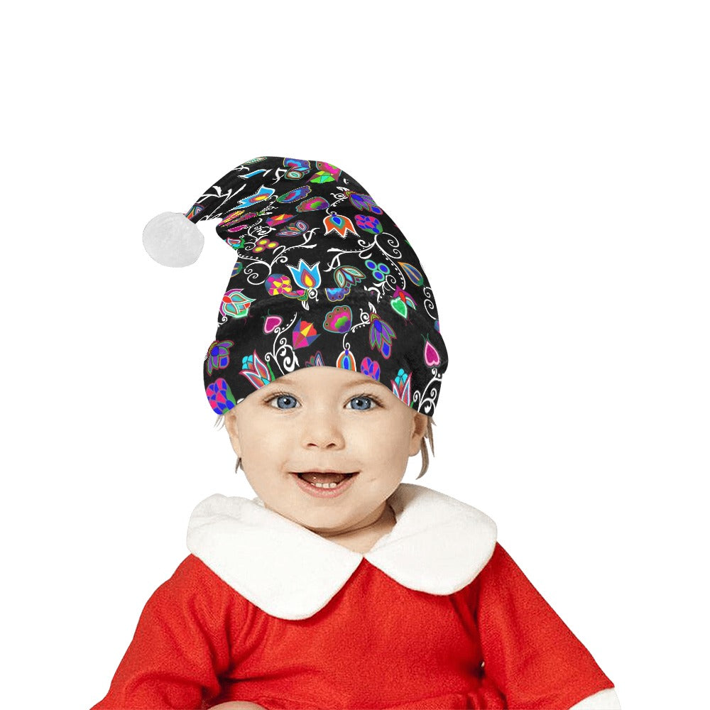 Indigenous Paisley Black Santa Hat