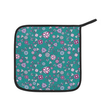 Load image into Gallery viewer, Burgundy Bloom Oven Mitt &amp; Pot Holder
