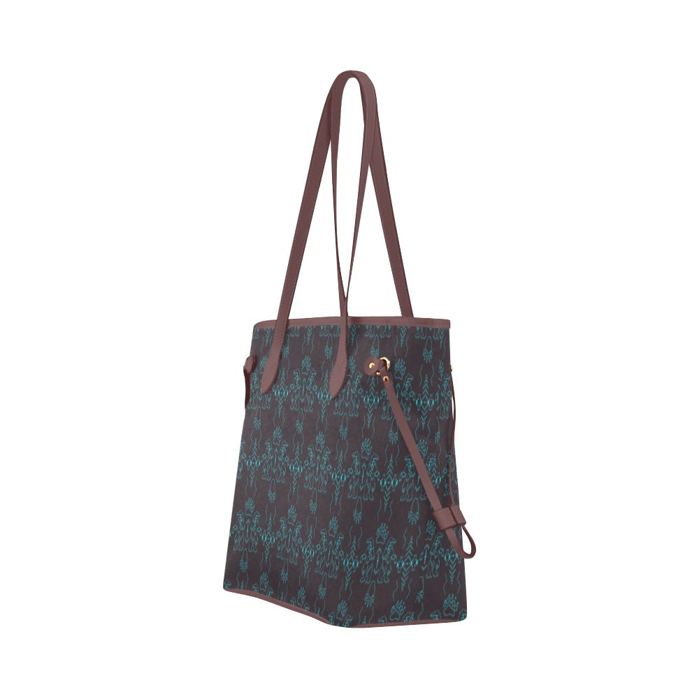 Ledger Bear Clover Canvas Tote Bag