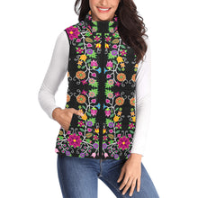 Load image into Gallery viewer, Floral Beadwork Women&#39;s Padded Vest Jacket
