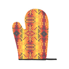 Load image into Gallery viewer, Desert Geo Yellow Red Oven Mitt &amp; Pot Holder
