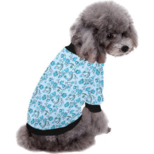 Load image into Gallery viewer, Blue Floral Amour Pet Dog Round Neck Shirt
