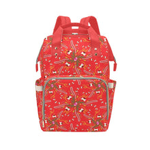 Load image into Gallery viewer, Willow Bee Cardinal Multi-Function Diaper Backpack/Diaper Bag
