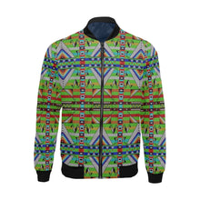 Load image into Gallery viewer, Medicine Blessing Lime Green Bomber Jacket for Men
