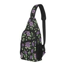 Load image into Gallery viewer, Purple Beaded Rose Chest Bag
