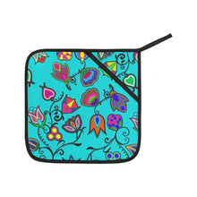 Load image into Gallery viewer, Indigenous Paisley Sky Oven Mitt &amp; Pot Holder
