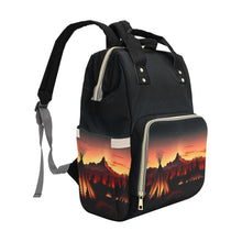 Load image into Gallery viewer, Sunset Tipis 1 Multi-Function Diaper Backpack/Diaper Bag
