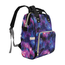 Load image into Gallery viewer, Animal Ancestors 1 Blue and Pink Multi-Function Diaper Backpack/Diaper Bag
