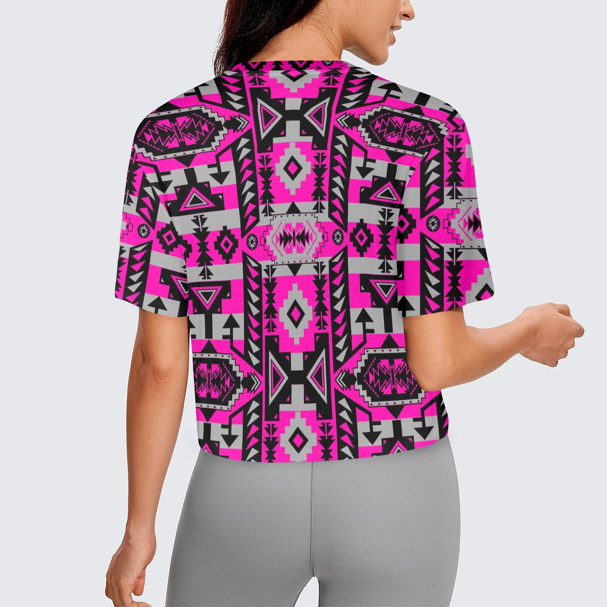 Chiefs Mountain Stunning Sunset Crop Top