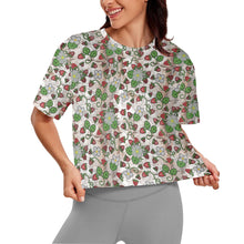 Load image into Gallery viewer, Strawberry Dreams Br Bark Crop Top
