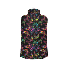 Load image into Gallery viewer, Neon Floral Eagles Women&#39;s Padded Vest Jacket
