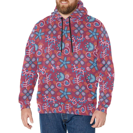 Cardinal Garden Men's Long Sleeve Fleece Hoodie