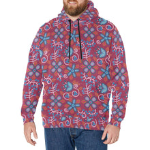 Load image into Gallery viewer, Cardinal Garden Men&#39;s Long Sleeve Fleece Hoodie
