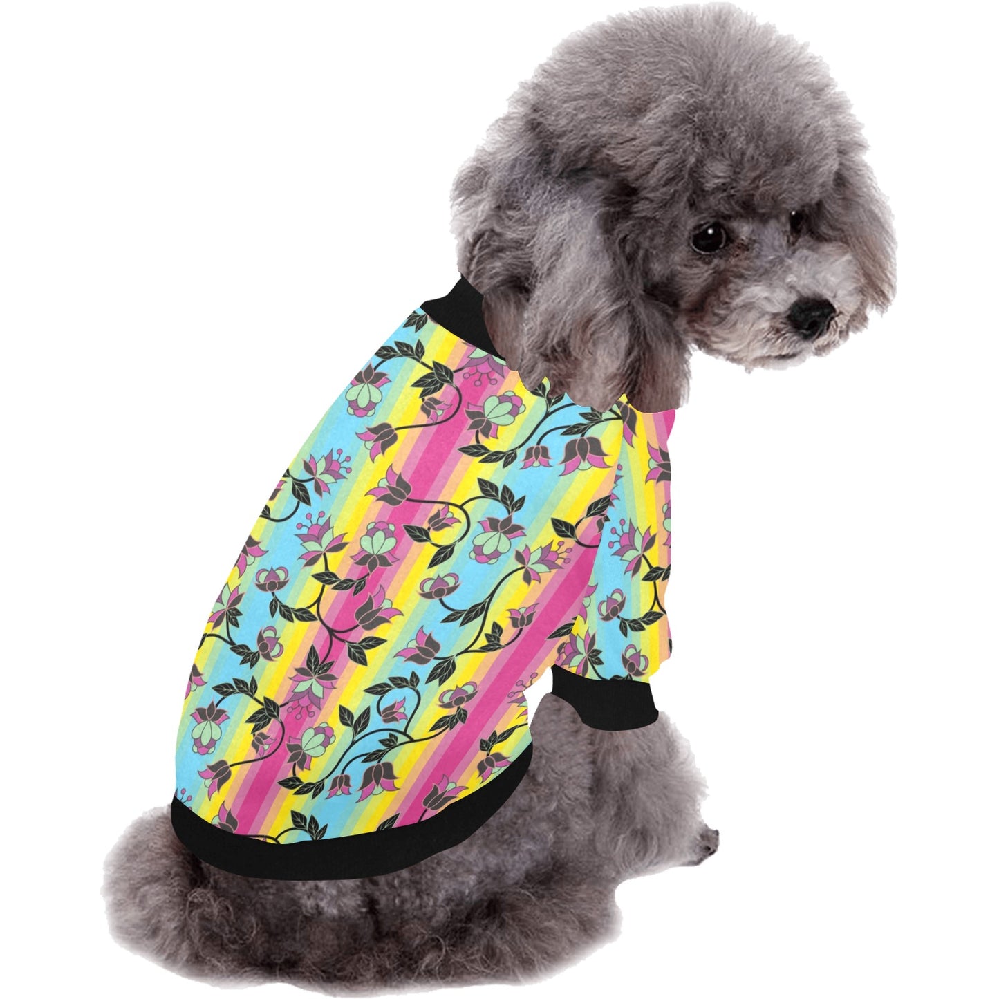 Powwow Carnival Pet Dog Round Neck Shirt