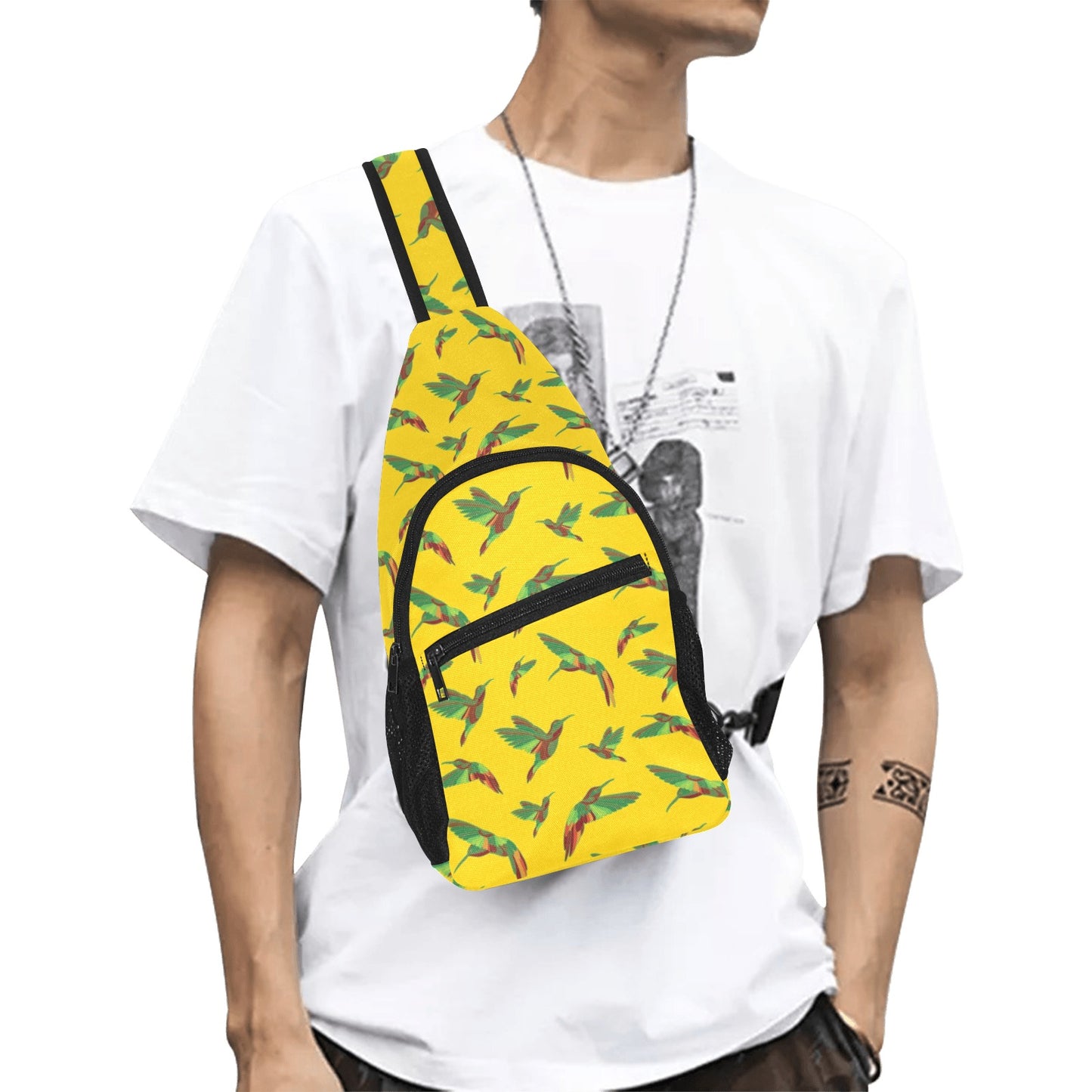 Red Swift Yellow Chest Bag