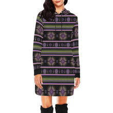 Load image into Gallery viewer, Evening Feather Wheel Hoodie Dress
