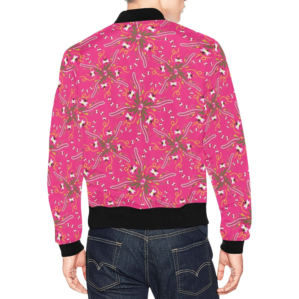 Willow Bee Bubblegum Bomber Jacket for Men