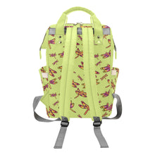 Load image into Gallery viewer, Gathering Lime Multi-Function Diaper Backpack/Diaper Bag
