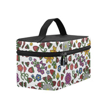 Load image into Gallery viewer, Berry Pop White Cosmetic Bag/Large
