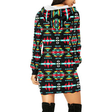 Load image into Gallery viewer, River Trail Sunset Hoodie Dress
