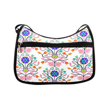 Load image into Gallery viewer, Floral Beadwork Four Clans White Crossbody Bags
