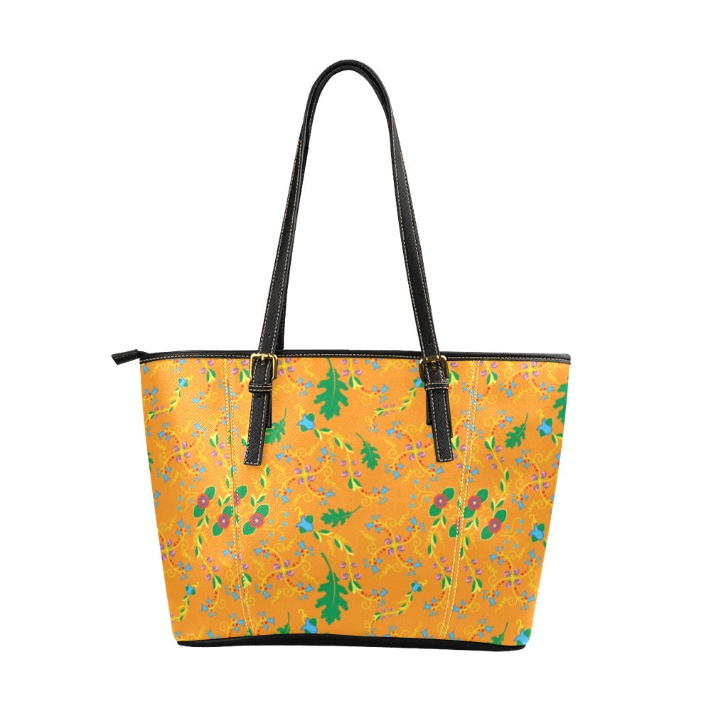 Vine Life Sunshine Leather Tote Bag