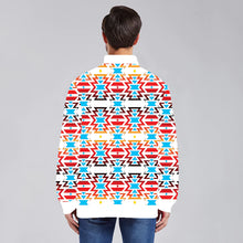 Load image into Gallery viewer, Fire Colors and Sky Youth Zippered Collared Lightweight Jacket
