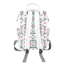 Load image into Gallery viewer, Quilled Divine White Multi-Function Diaper Backpack/Diaper Bag
