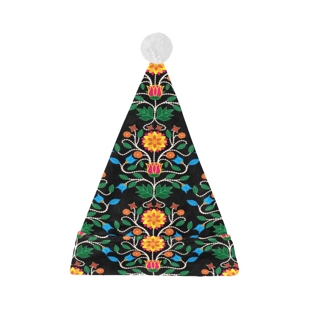 Floral Beadwork Four Clans Santa Hat