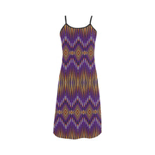 Load image into Gallery viewer, Fire Feather Purple Alcestis Slip Dress
