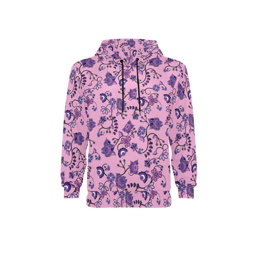 Purple Floral Amour Fleece Hoodie