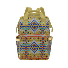 Load image into Gallery viewer, Medicine Blessing Yellow Multi-Function Diaper Backpack/Diaper Bag
