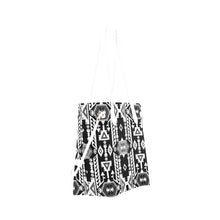 Load image into Gallery viewer, Chiefs Mountain Black and White Clover Canvas Tote Bag
