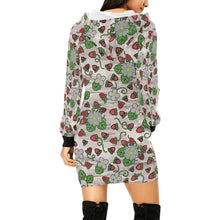 Load image into Gallery viewer, Strawberry Dreams Bright Birch Hoodie Dress
