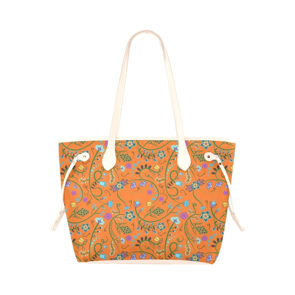 Fresh Fleur Carrot Clover Canvas Tote Bag